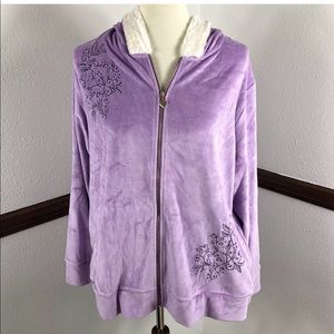💜 NWT City Hearts hooded jacket size 1X